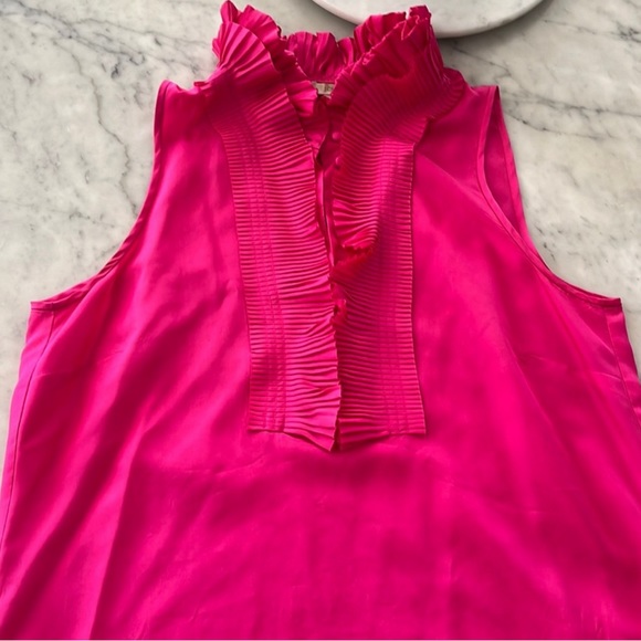 J crew Silk Blouse hot pink size 8 - Picture 5 of 5